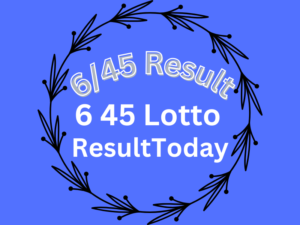 6/45 Lotto Result Today July 17, 2024